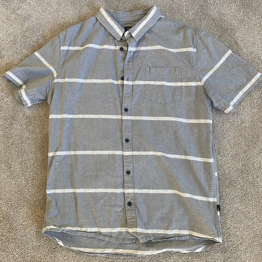 Quiksilver Striped Button Down Shirt